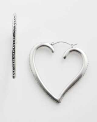Valentine's Day Heart Hoop Earrings