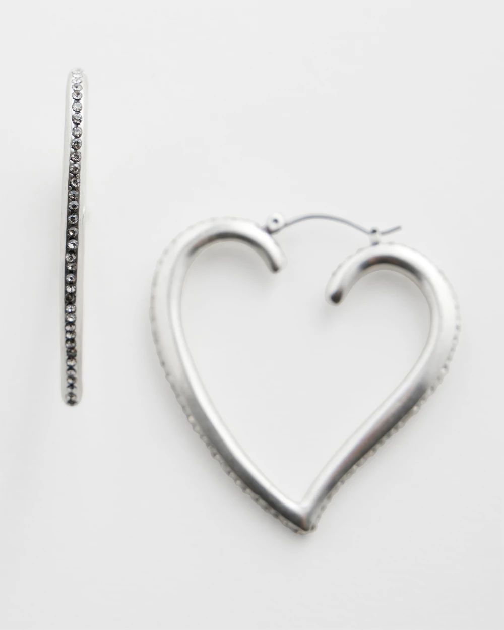 Valentine's Day Heart Hoop Earrings