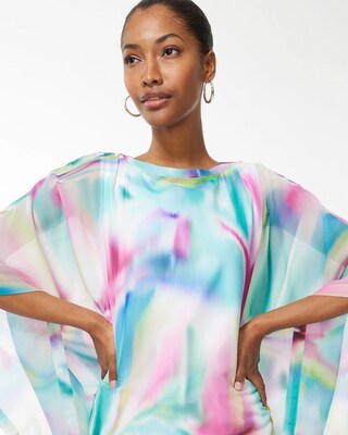 Tie Dye Sheer Poncho