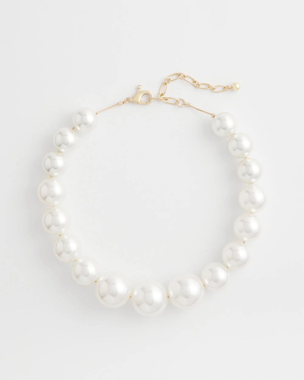 Large Pearl Collar Necklace