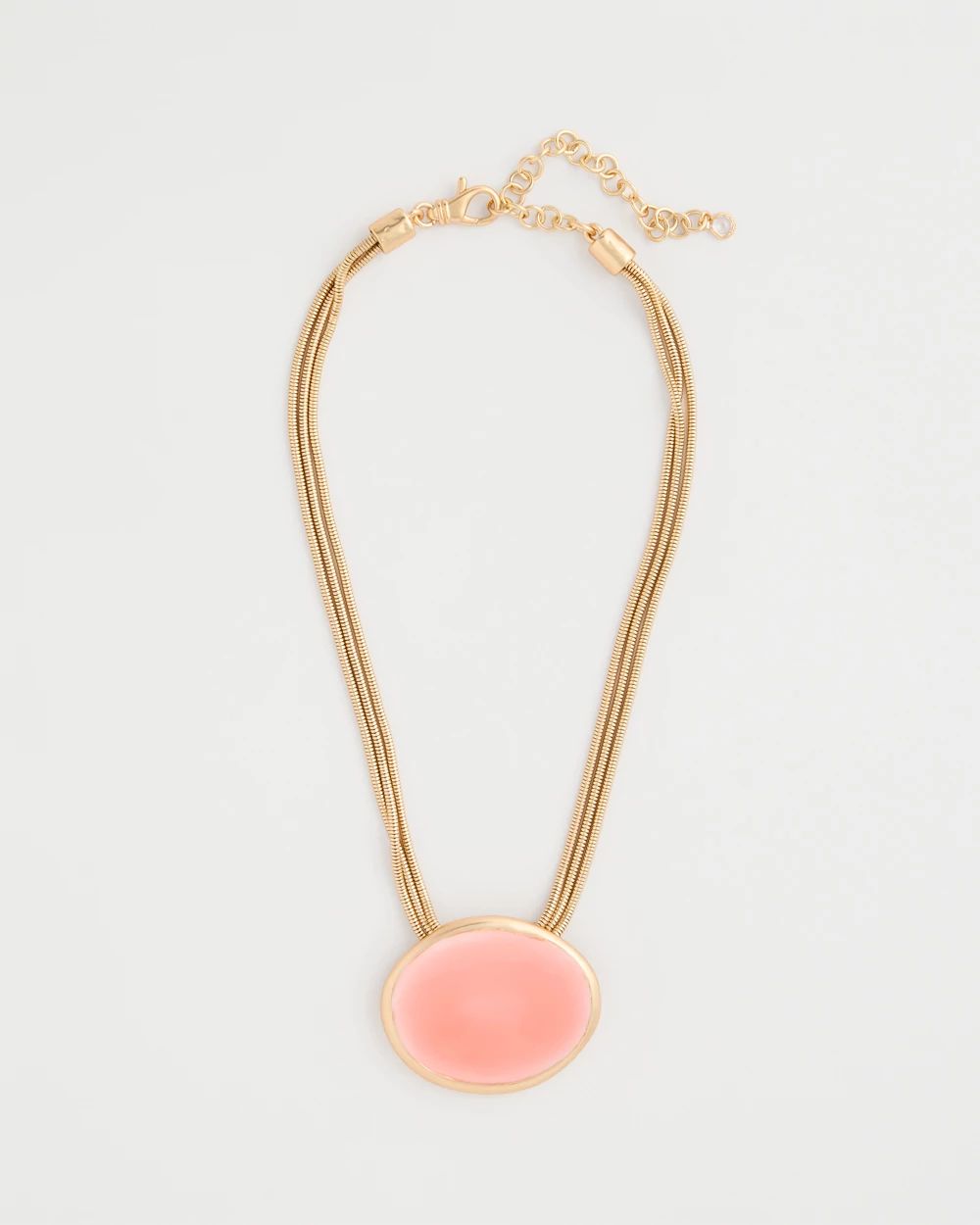 Coral Pendant Necklace