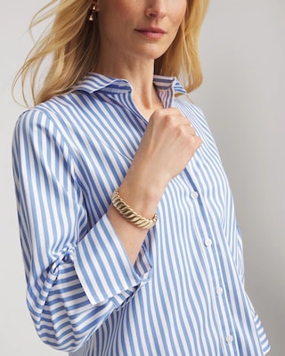 No Iron™ Stretch Striped Shirt click to view larger image.