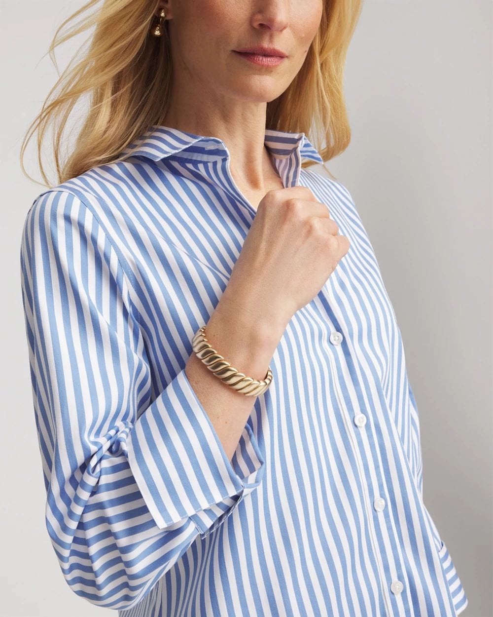 No Iron™ Stretch Striped Shirt