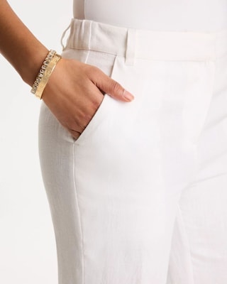Straight-Leg Linen Pants click to view larger image.