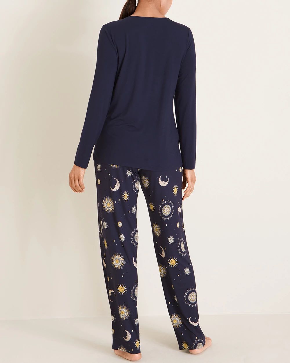 Soma for Chico's Cool Nights Zodiac-Print Pajama Set