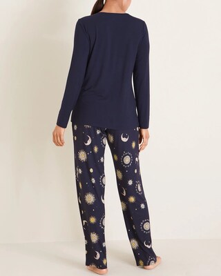 Soma for Chico's Cool Nights Zodiac-Print Pajama Set