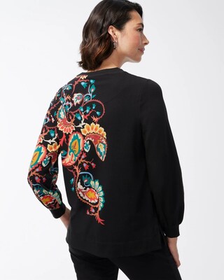 Zenergy French Terry Paisley Sweatshirt