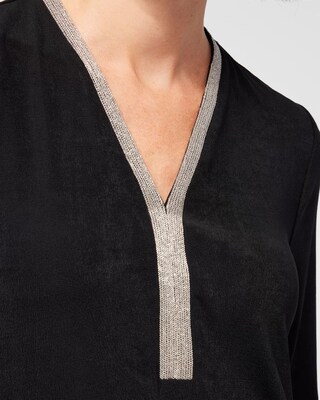 Travelers Embellished V-neck Tunic