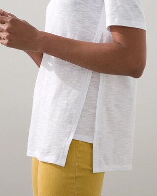 Cotton Slub Side Vent Tee