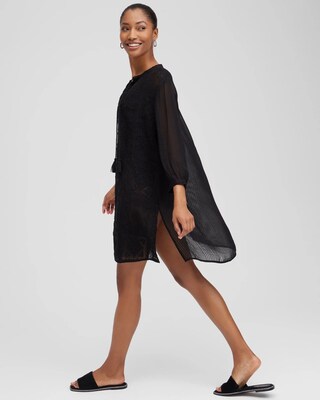 Embroidered Swim Dress Coverup click to view larger image.
