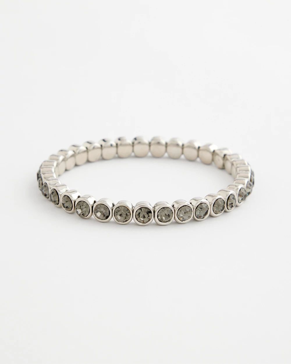 Black Stretch Tennis Bracelet