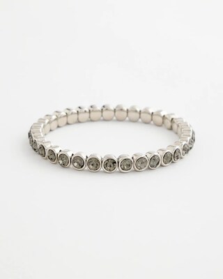 Black Stretch Tennis Bracelet