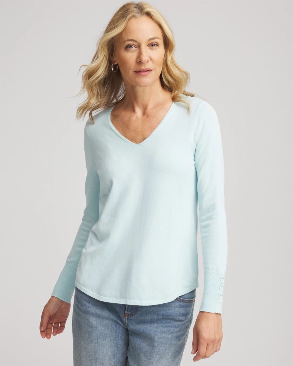 Ella V-Neck Pullover Sweater