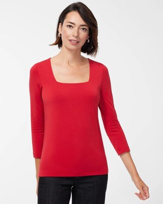 Touch of Cool Square Neck Tee