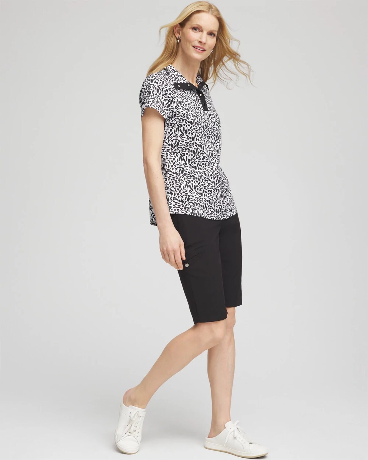 Chico's Cargo Shorts In Black In Black