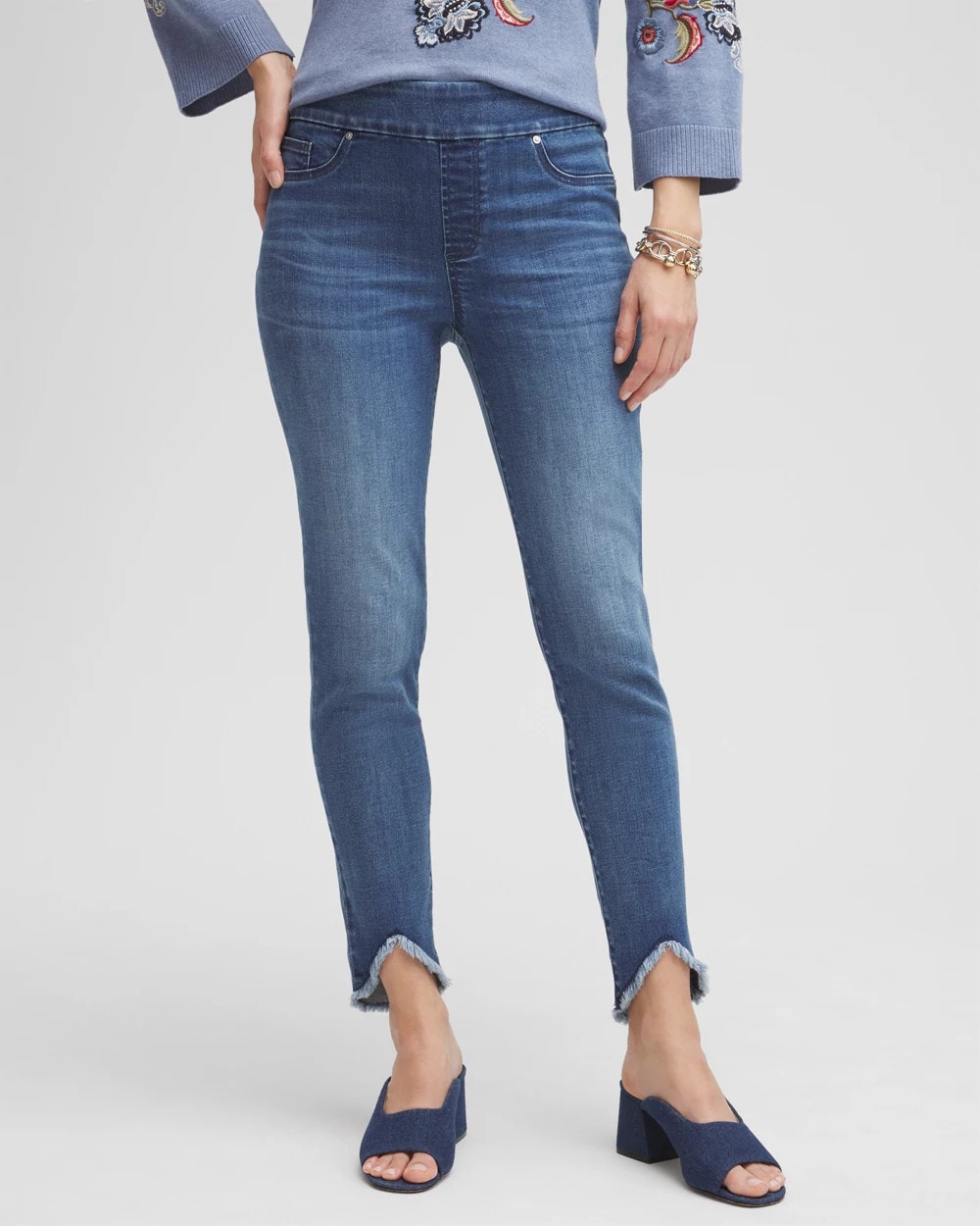 Petite Tulip Hem Pull-on Ankle Jeggings
