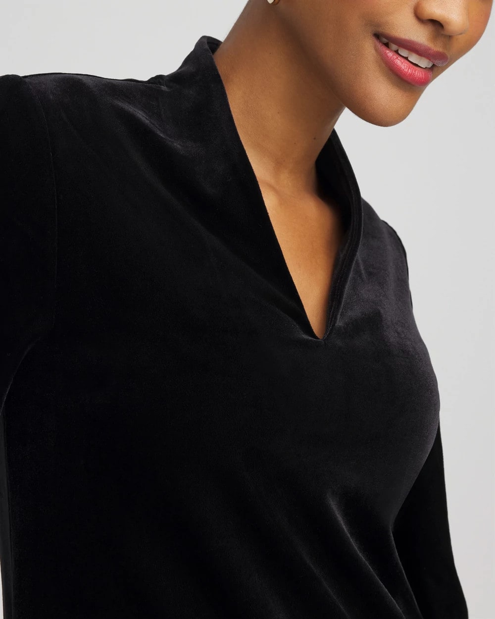 Travelers™ Velvet V-Neck Kimono Sleeve Top