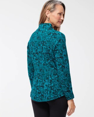 Zenergy Abstract Print Seamed Jacket
