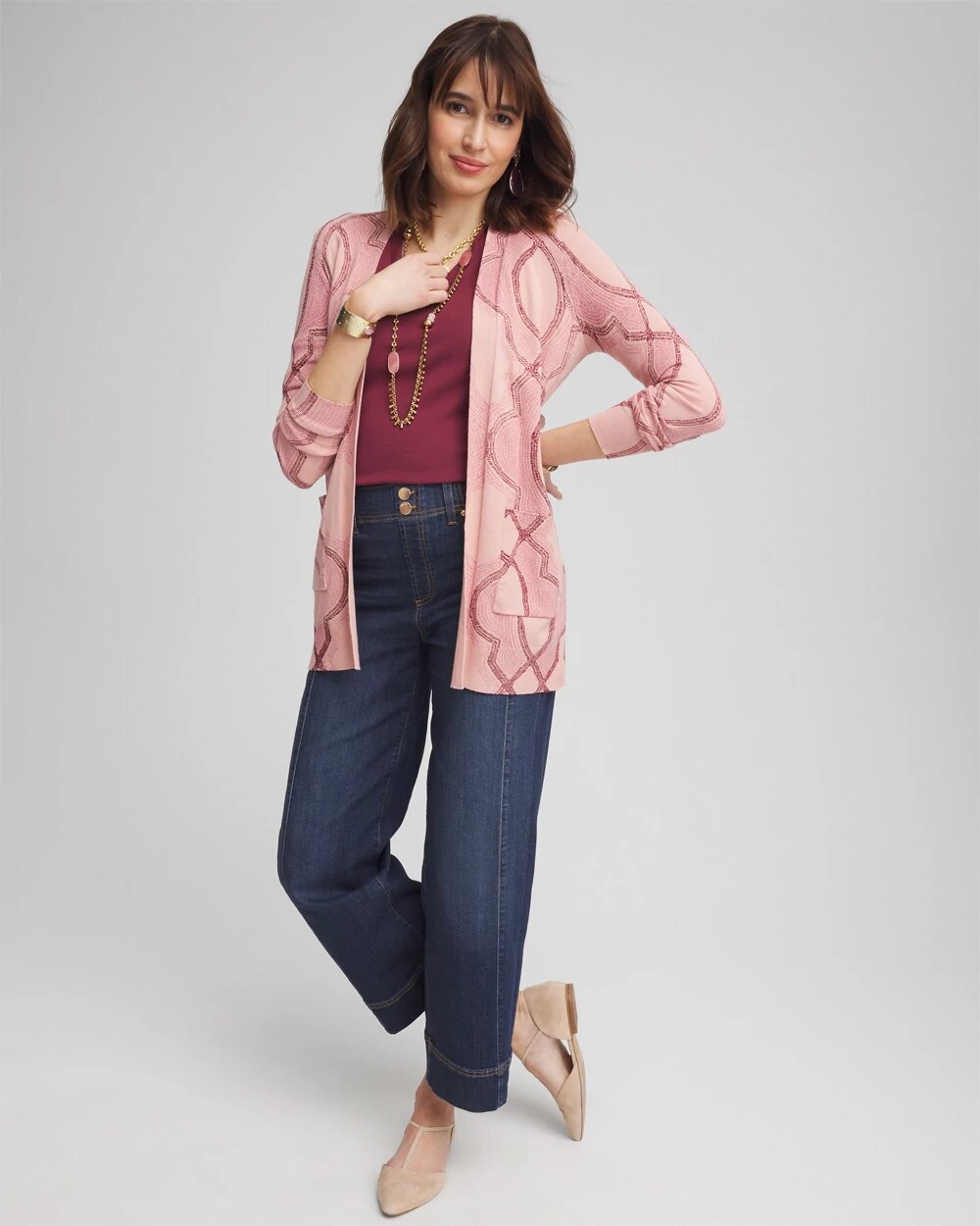 Everyday 3/4 Sleeve V-Neck Tee