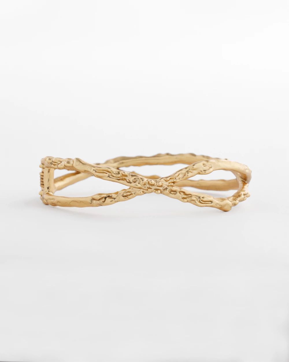 Goldtone Hinge Cuff Bracelet