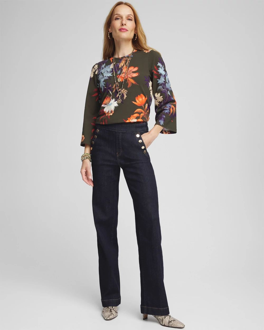 Autumn Embroidered Sequin Tee