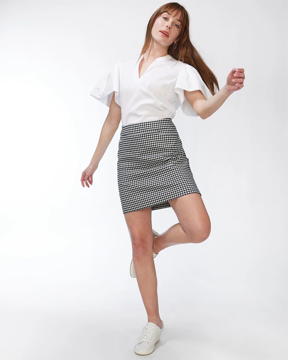 Brigitte Gingham Skort