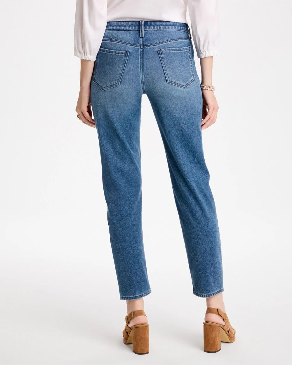 Slim Tapered Ankle Knit Denim click to view larger image.