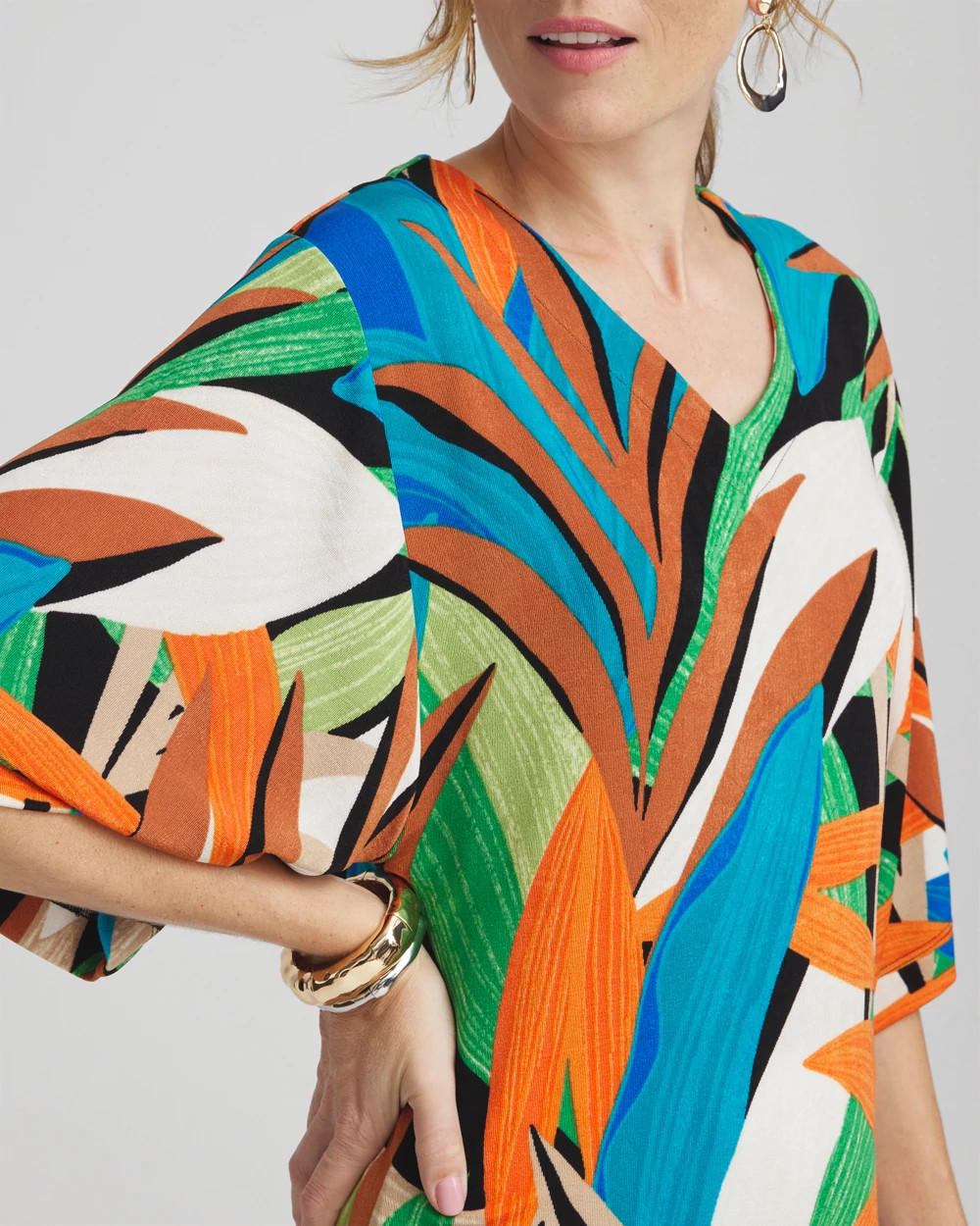 Travelers™ Palms Kimono Sleeve Top