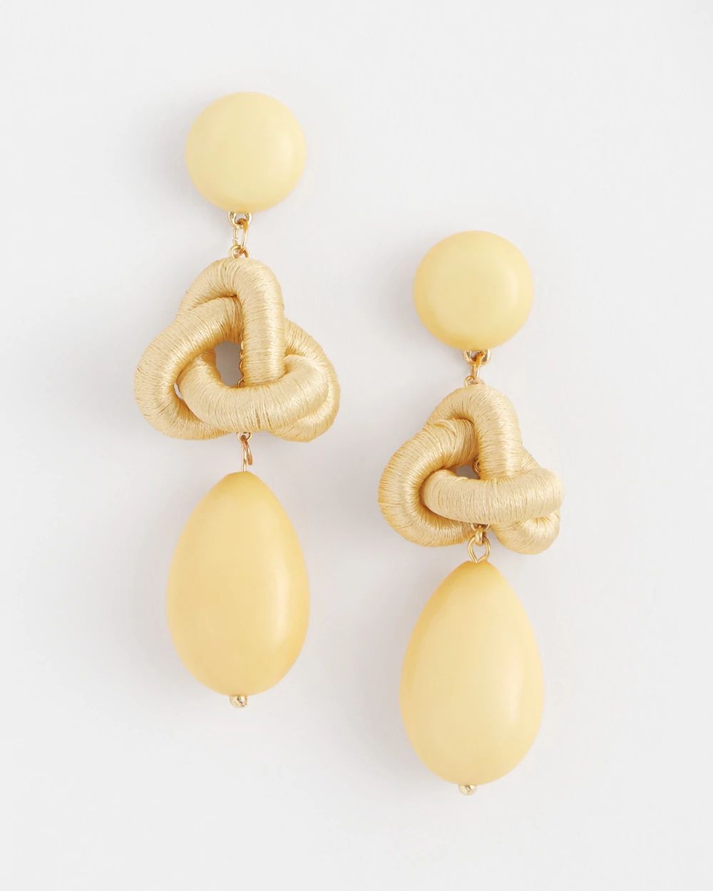 Yellow Teardrop Earrings