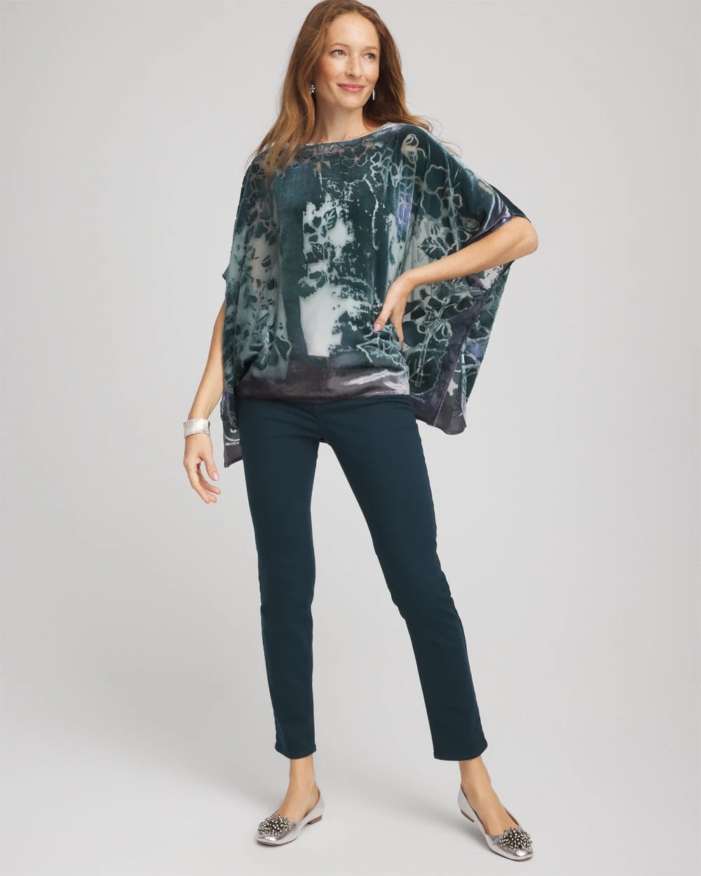 Velvet Burnout Passion Poncho