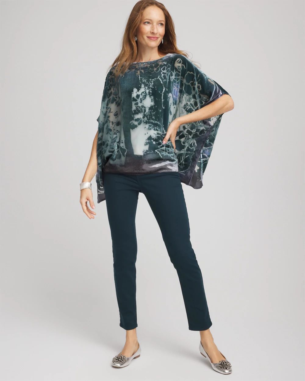 Velvet Burnout Passion Poncho