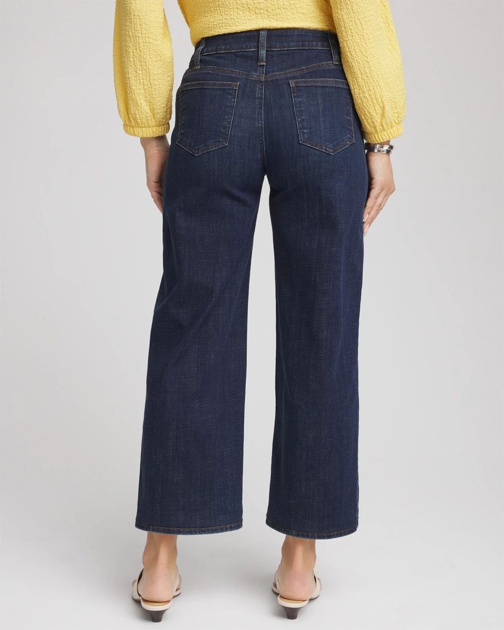 Girlfriend Cropped Wide-Leg Jean click to view larger image.