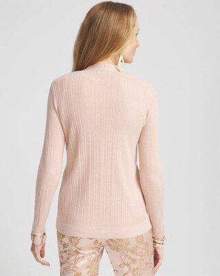 Lurex Ribbed Cardigan click to view larger image.