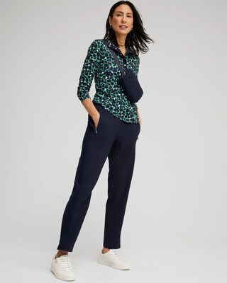 Zenergy® UPF Ribbed Side Ankle Pants click to view larger image.