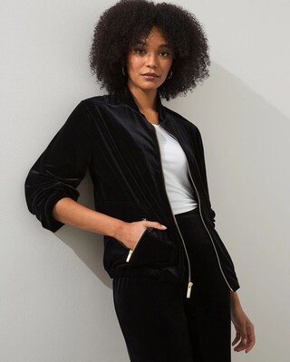 Travelers Collection Velvet Jacket