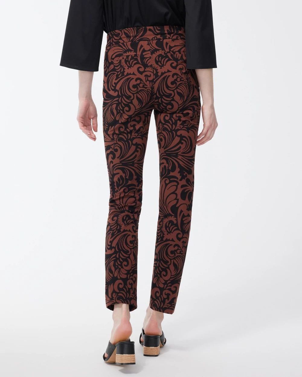 Brigitte Scroll Print Ankle Pants click to view larger image.