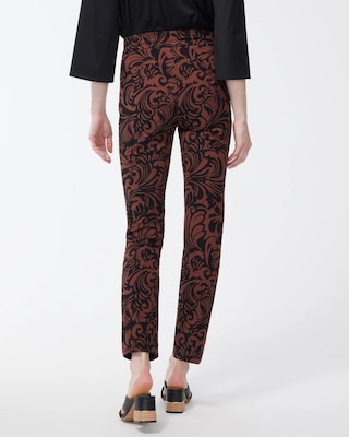 Brigitte Scroll Print Ankle Pants click to view larger image.