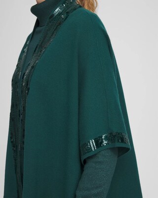 Sequin Placket Ruana click to view larger image.