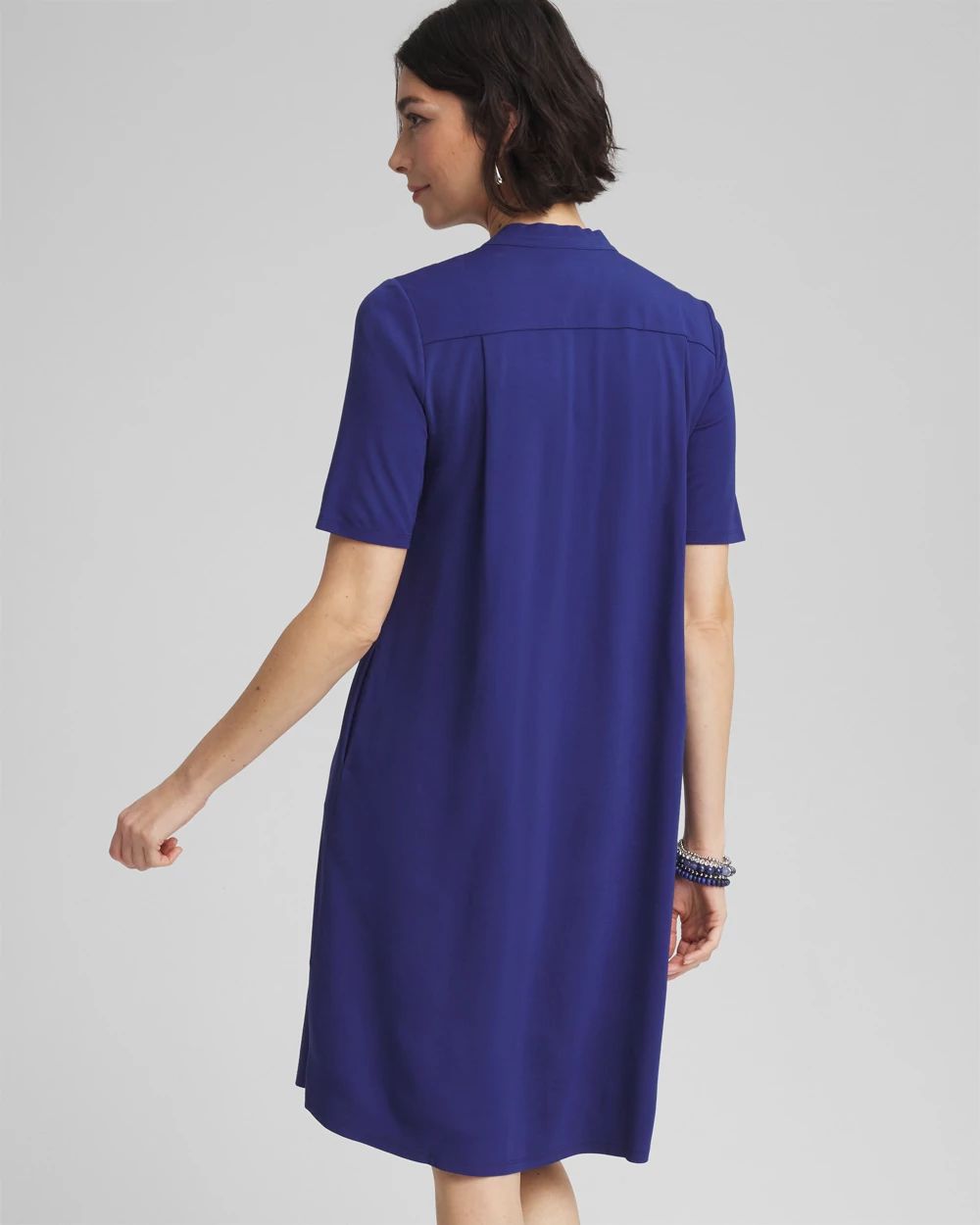Short-sleeve Popover Dress