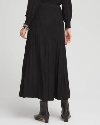 Pleated Knit Skirt click to view larger image.