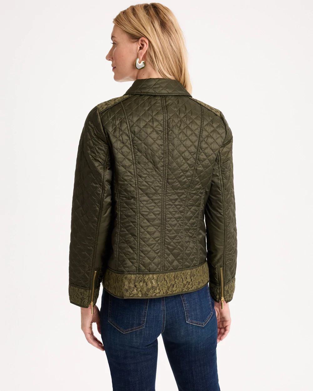 Quilted Long-Sleeve Jacket click to view larger image.