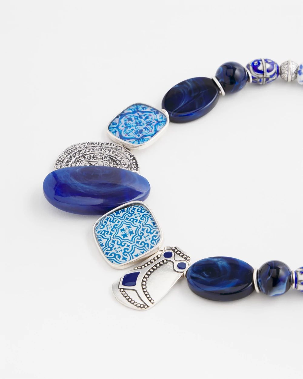 Statement Blue Bib Necklace