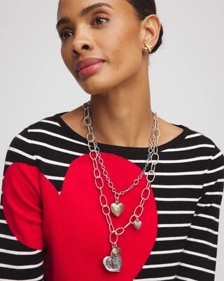 Valentine's Day Charm Necklace click to view larger image.