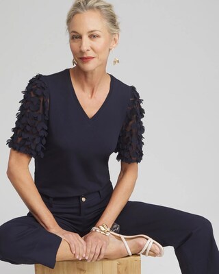 Applique Sleeve Tee