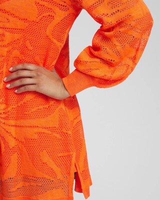 Pointelle Palms Cardigan
