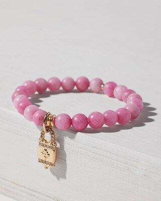 Locket Drop Off Stretch Bracelet