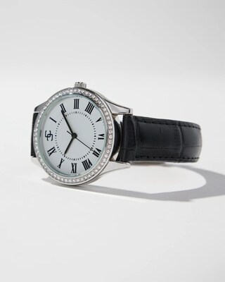 Black Leather Watch