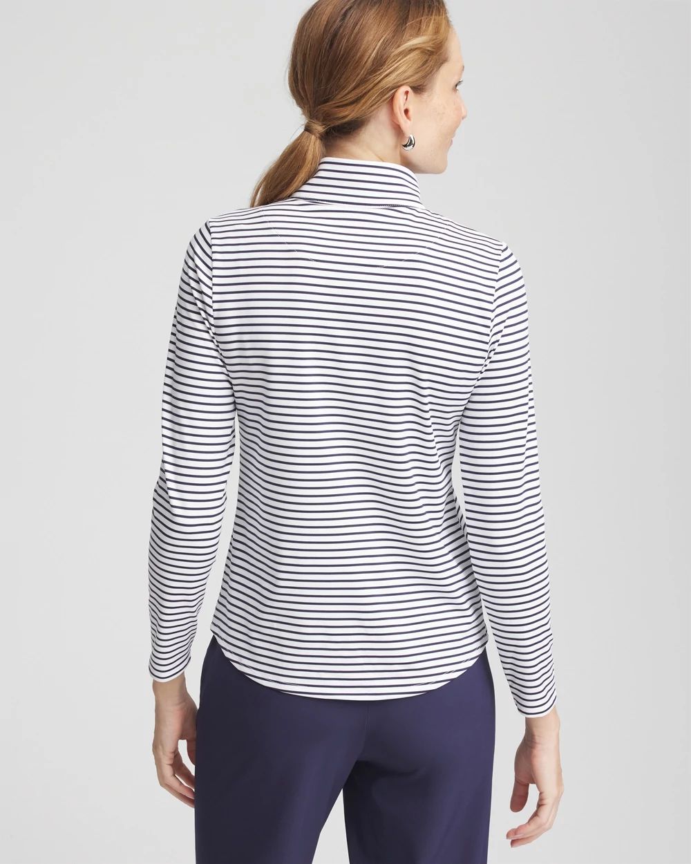 Zenergy® UPF Snap-front Mockneck Pullover