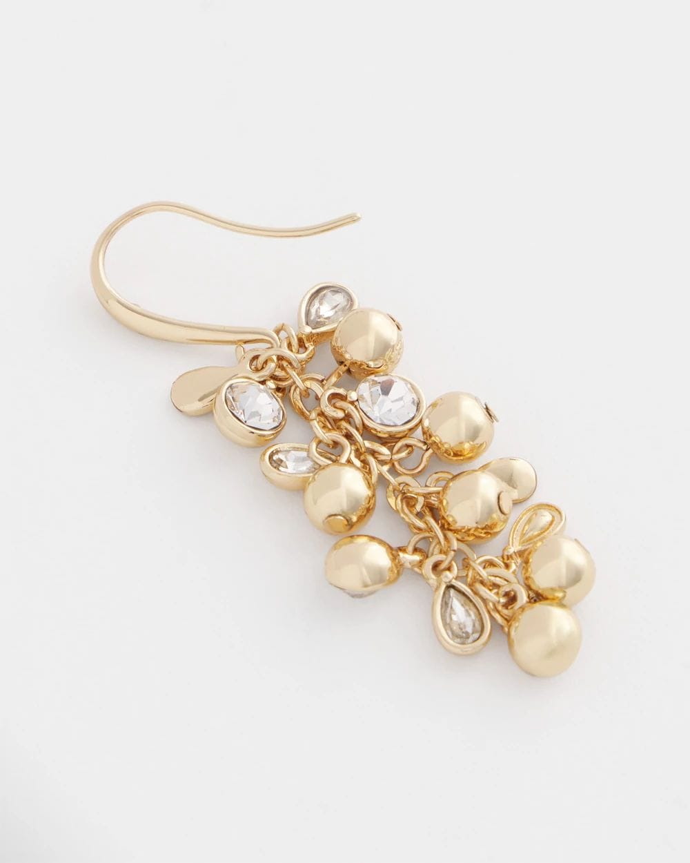 No Droop™ Gold Tone Cluster Earrings