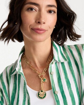 Lucky Charm Twice As Nice Necklace click to view larger image.